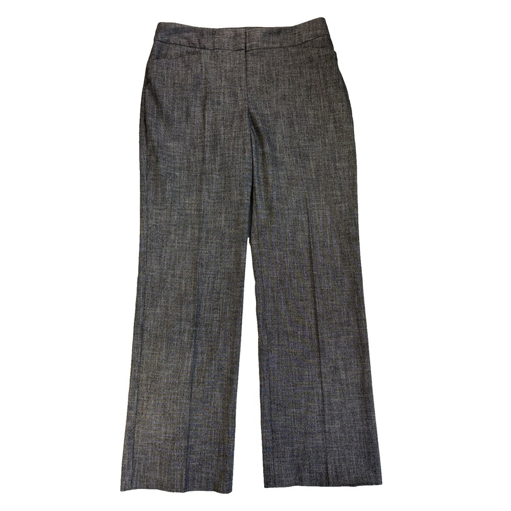 Alfani Women's 6P Heathered Black Wide Leg Career Office Dress Pants Capsule